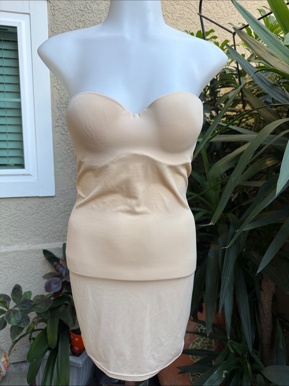 Maidenform Strapless Nude Shaping Slip Dress